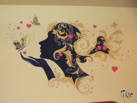 D-na Primavara - Pictata in sufragerie